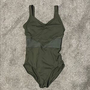 DanzNMotion Army Green Leotard size Medium